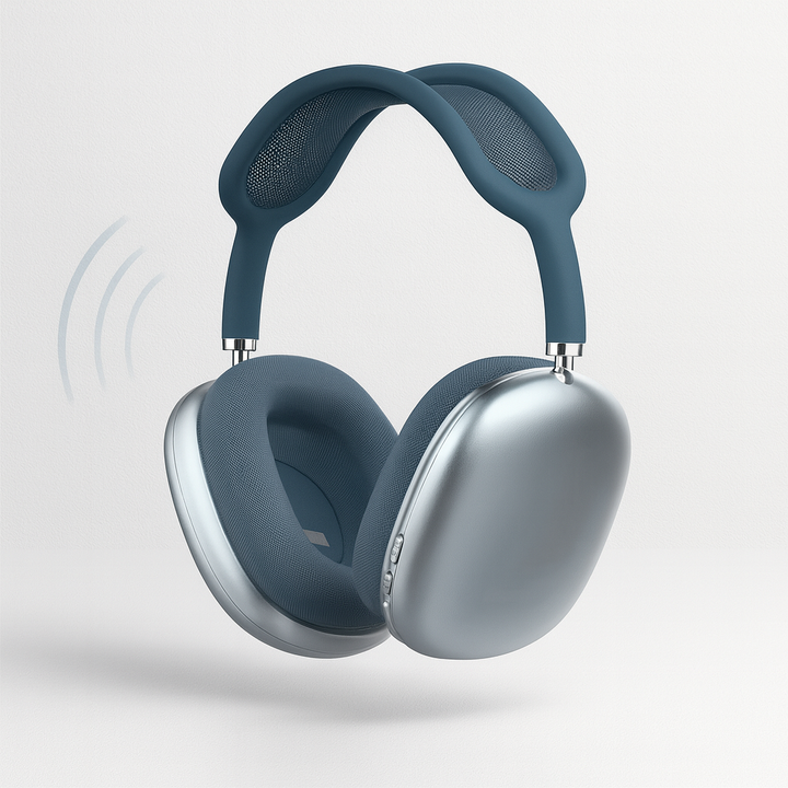 Dyb bas & krystalklar lyd fra trådløse over-ear hovedtelefoner med aktiv støjreduktion; perfekt til musik & podcasts.