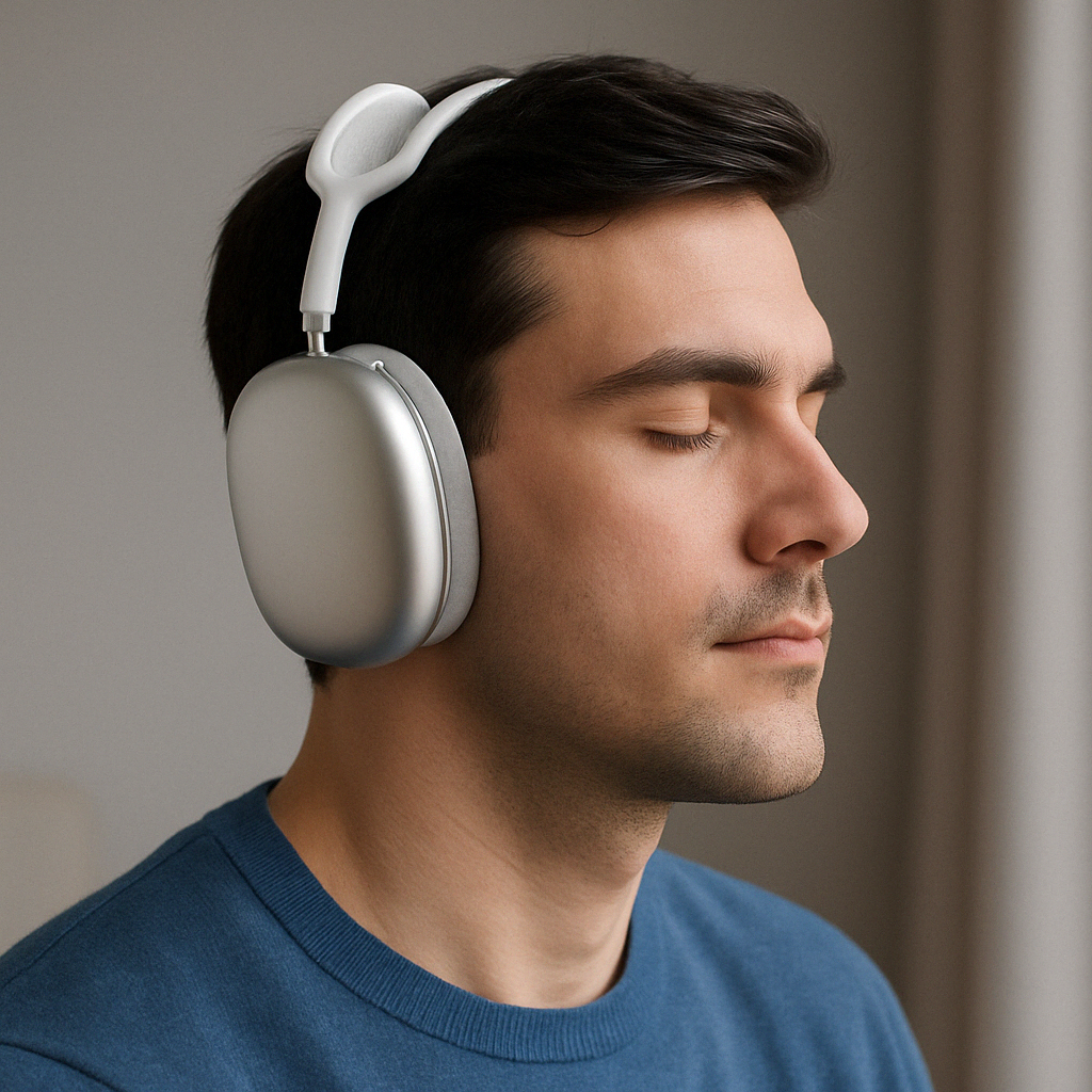 Unisex over-ear hovedtelefoner med trådløs Bluetooth og dyb bas; designet for ultimativ komfort & støjfri lyd.