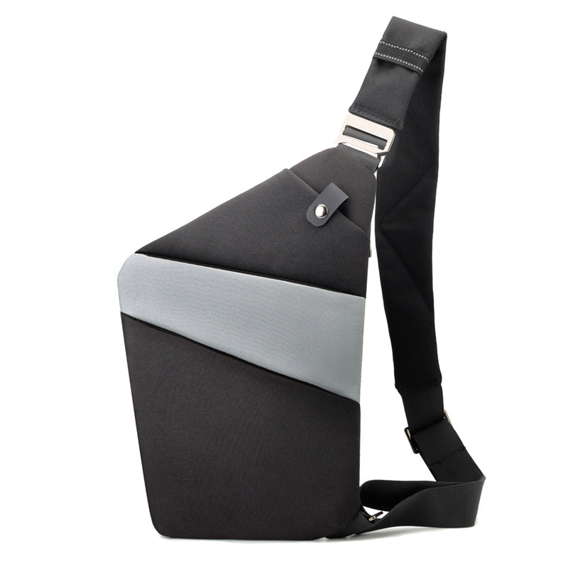Moderne tyverisikker crossbody taske, unisex, med stilrent og funktionelt design.