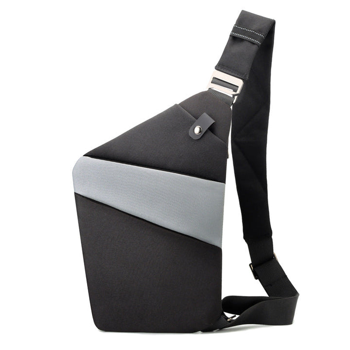 Moderne tyverisikker crossbody taske, unisex, med stilrent og funktionelt design.