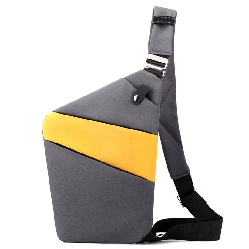 Robust og sikker crossbody taske, unisex, beskytter mod lommetyveri i byen.