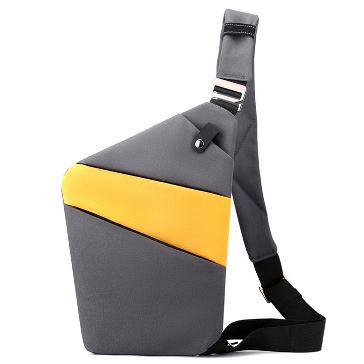 Robust og sikker crossbody taske, unisex, beskytter mod lommetyveri i byen.