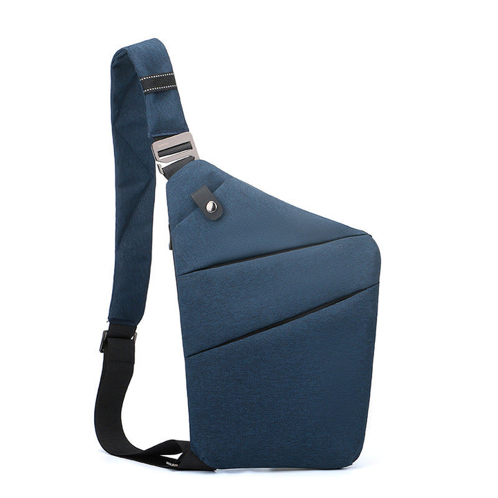 Optimal tryghed med denne tyverisikre crossbody taske, unisex, i hverdagen.