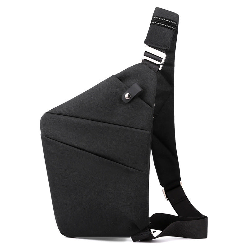 Vandafvisende unisex crossbody taske med tyverisikker lynlås og skjulte lommer.
