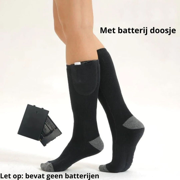Unisex komfort sokker med indbygget varmesystem. Justerbar temperatur gør dem perfekte til vintermånederne.