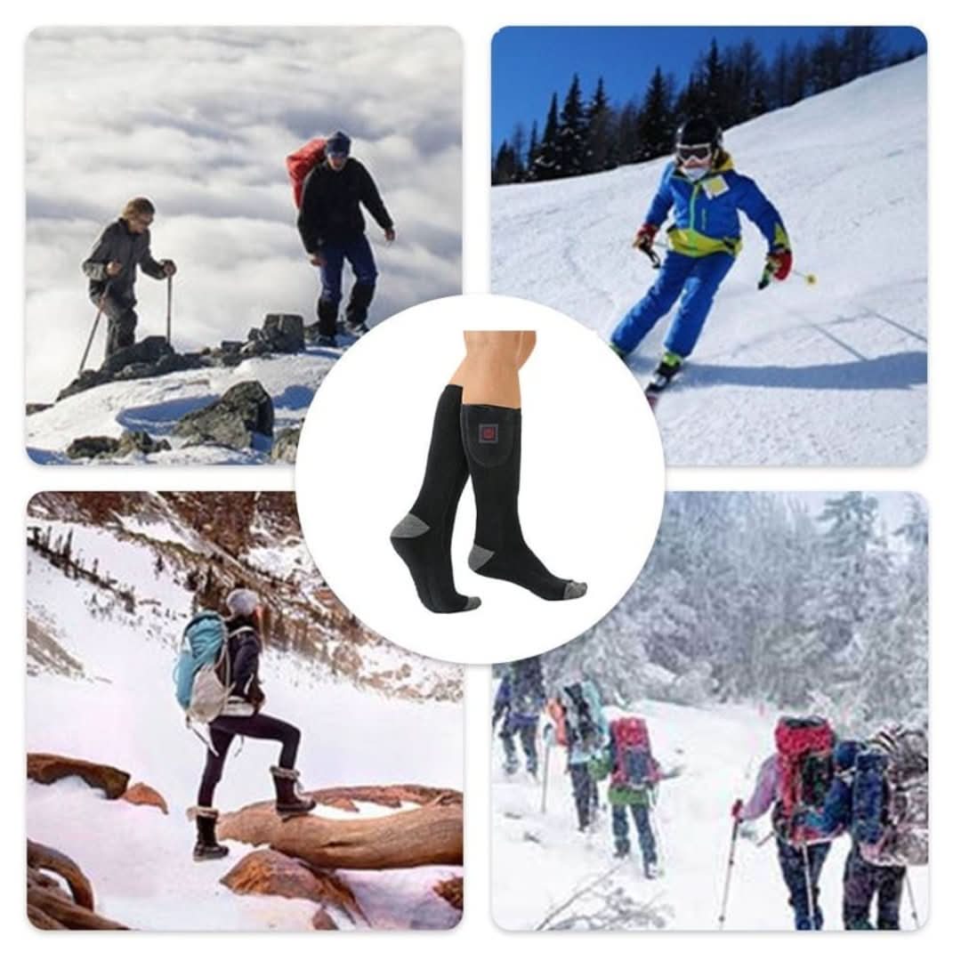 Bløde unisex varmesokker med justerbar temperatur for ultimativ komfort. Perfekte mod kolde fødder.