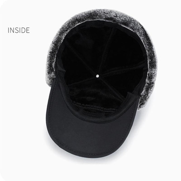 Komfortabel unisex vinterhue med ansigtsmaske og øreklapper, holder dig varm i koldt vejr udendørs.