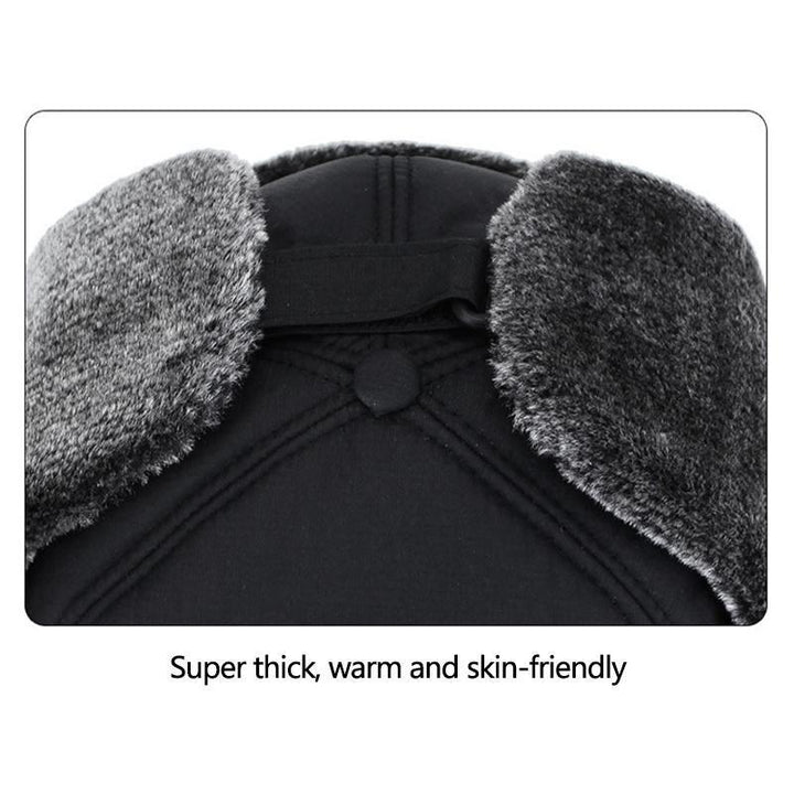 Unisex vindtæt vinterhue med øreklapper og ansigtsmaske, ideel til cykling, skiløb og vinter udendørs.