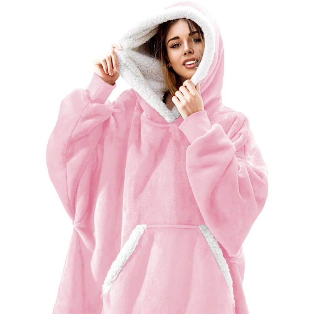 Unisex vinter hoodie dækken for ultimativ hygge & varme. Perfekt som tæppe hoodie & hjemmetøj.