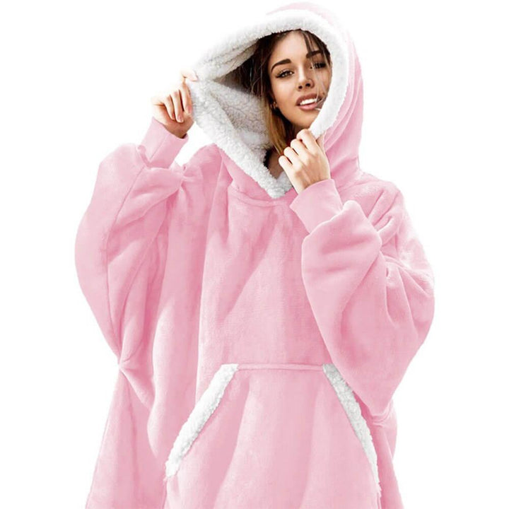 Unisex vinter hoodie dækken for ultimativ hygge & varme. Perfekt som tæppe hoodie & hjemmetøj.