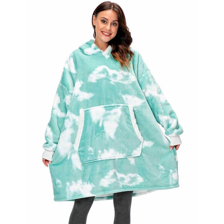 Omsluttende varme fra denne unisex hoodie dækken, ideel til afslapning & vinterhygge derhjemme.