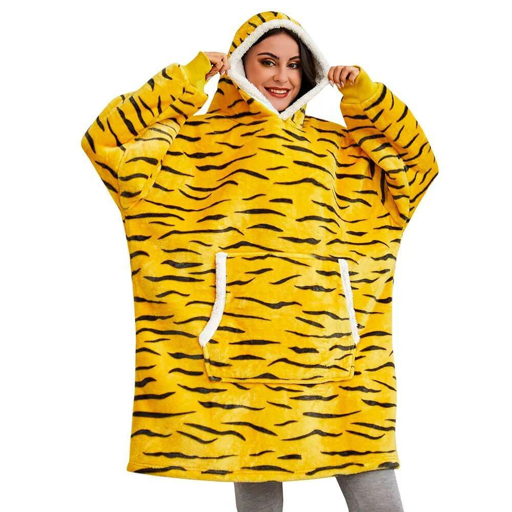 Vinterklar unisex hoodie dækken – den ultimative tæppe hoodie for varme & afslapning. Perfekt gave.