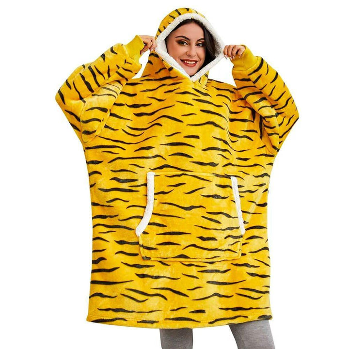 Vinterklar unisex hoodie dækken – den ultimative tæppe hoodie for varme & afslapning. Perfekt gave.