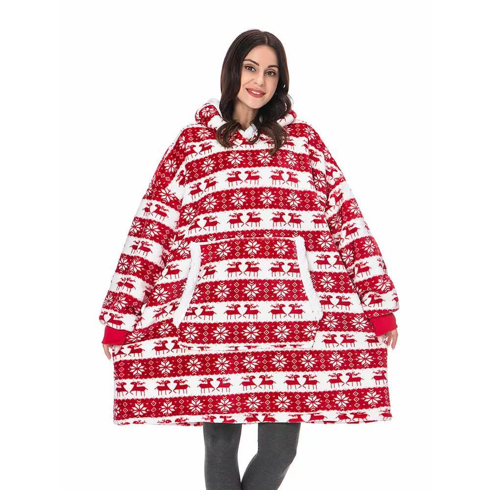 Vikl dig ind i varmen med denne bløde unisex hoodie dækken, perfekt til en kold aften. Hyggetøj.
