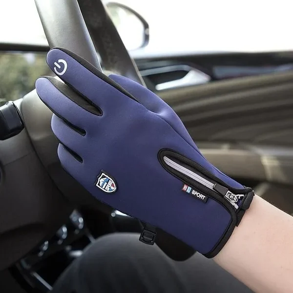 Varme handsker til skiløb og cykling, med USB-opvarmning og praktisk touchscreen-design.