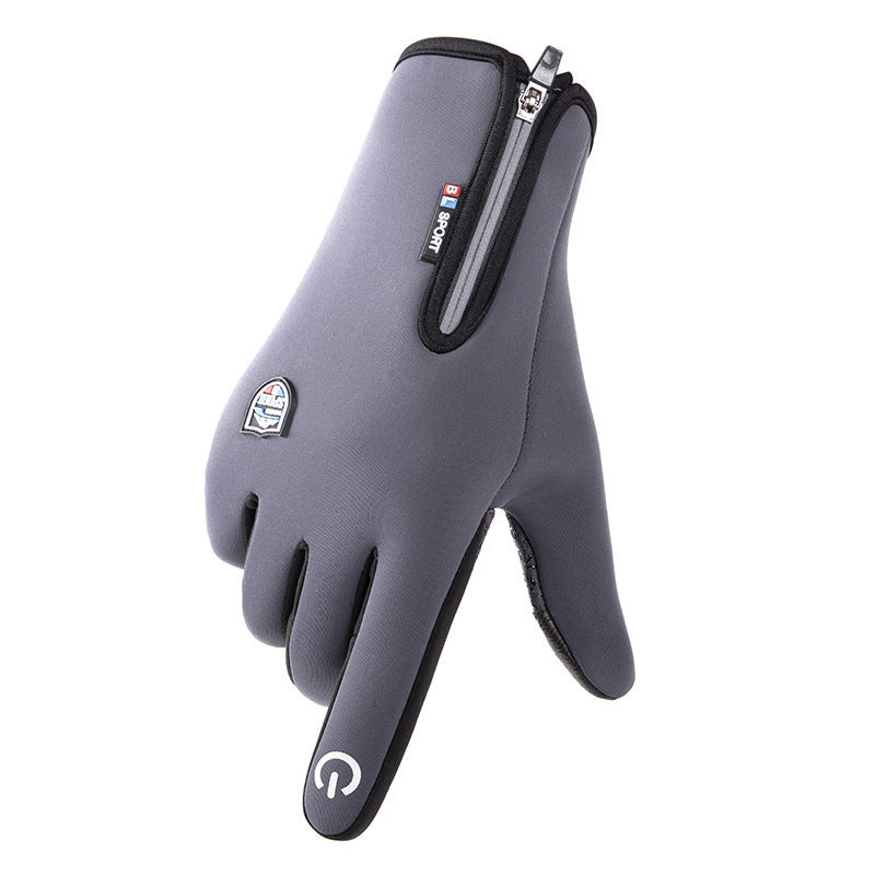 Sorte unisex varmehandsker til vinter, med USB-strøm og fingerkompatibilitet til touchskærm.
