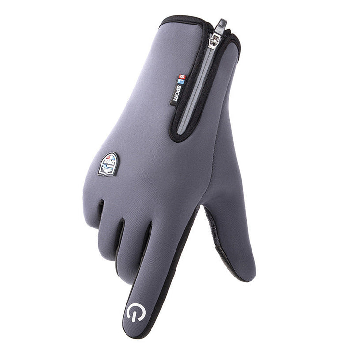 Sorte unisex varmehandsker til vinter, med USB-strøm og fingerkompatibilitet til touchskærm.