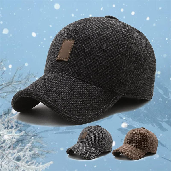 Kaffe unisex vinterkasket, moderigtig og varm med praktisk ørebeskyttelse og stil.