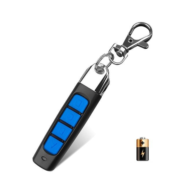 Alsidig 4-i-1 fjernbetjening til garageport. Universal portstyring med fire programmerbare knapper.