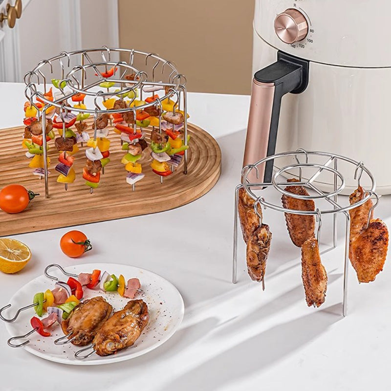 Smart køkken gadget: universal spydholder, uundværligt airfryer tilbehør for grillentusiaster.