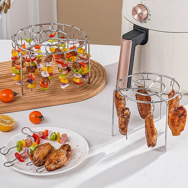 Smart køkken gadget: universal spydholder, uundværligt airfryer tilbehør for grillentusiaster.