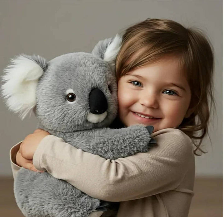 Vægtet koala tøjdyr i blødt plys, der hjælper med angst og stress, beroligende sensorisk legetøj.