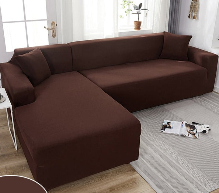 Høj elastisk polyester sofabetræk, nemt at montere, for en hurtig og stilfuld stuefornyelse.