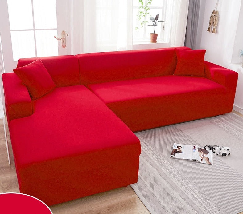 Sofaovertræk i slidstærkt polyester, strækbart og vandtæt, optimal beskyttelse for dine møbler.