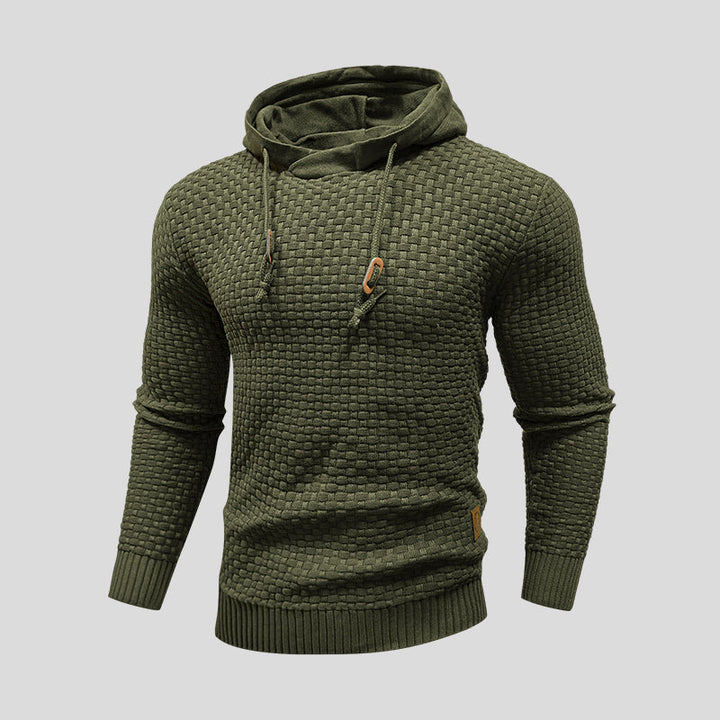 Vindtæt herre parka med hætte, ideel outdoor jakke til vinterens udfordringer.