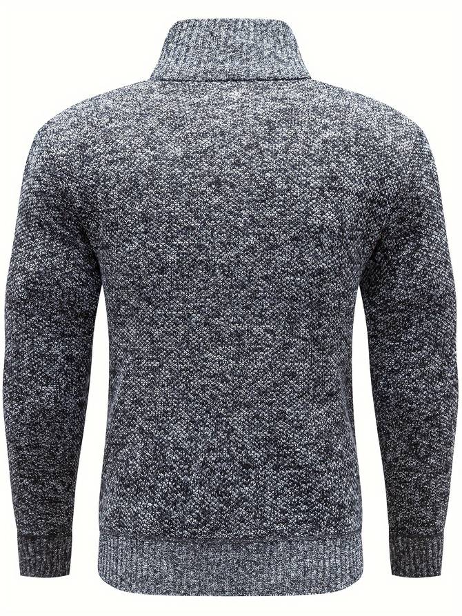 Trendy herretrøje i elegant design. Varm og komfortabel for moderne mænd. Ideel til hverdag og vinterhygge.