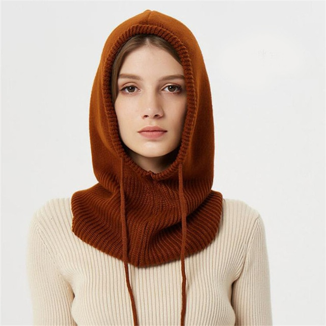 Stilfuld unisex vinterhue, strikket og varm, ideel hovedbeklædning til efterår og vinter.