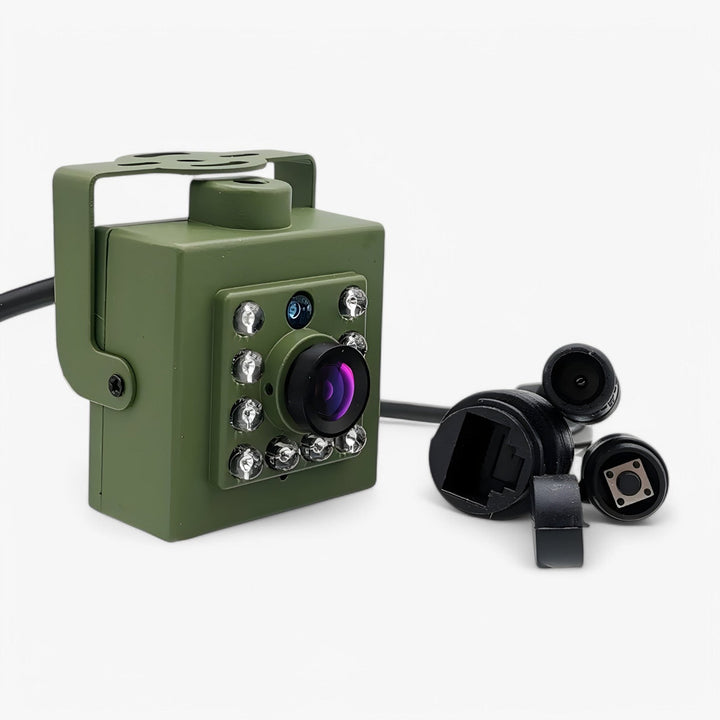 Alsidigt 1080p HD vejrbestandigt udendørs WLAN kamera til fugleovervågning og hjemmesikkerhed med nattesyn.