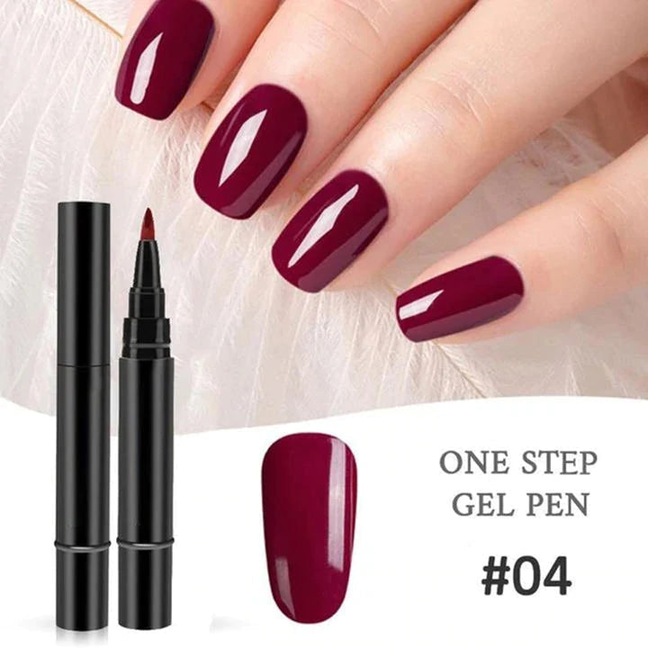 Kvinders neglelak gelpen for nem hjemmemanicure. VelvetAura giver smukke, holdbare gelnegle.