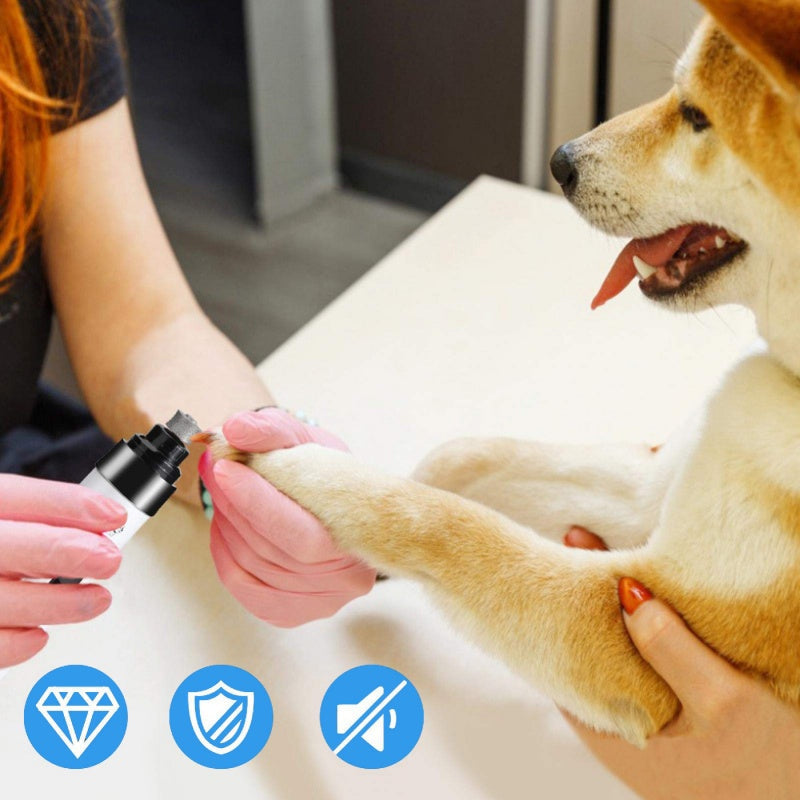VelvetPaw elektrisk negleudglatter til hunde og katte. Sikker og rolig potepleje.