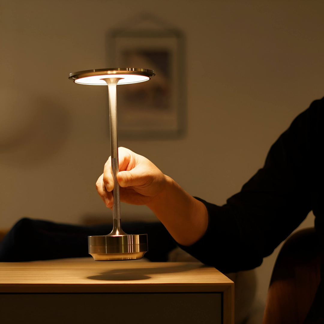 VibeLight stemningslys til indretning. Trådløs, justerbar bordlampe med LED for en hyggelig atmosfære.