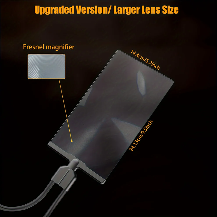 VisionFlex håndfri lup giver ubesværet klarhed til alle detaljer. Perfekt for forstørrelse og præcision.