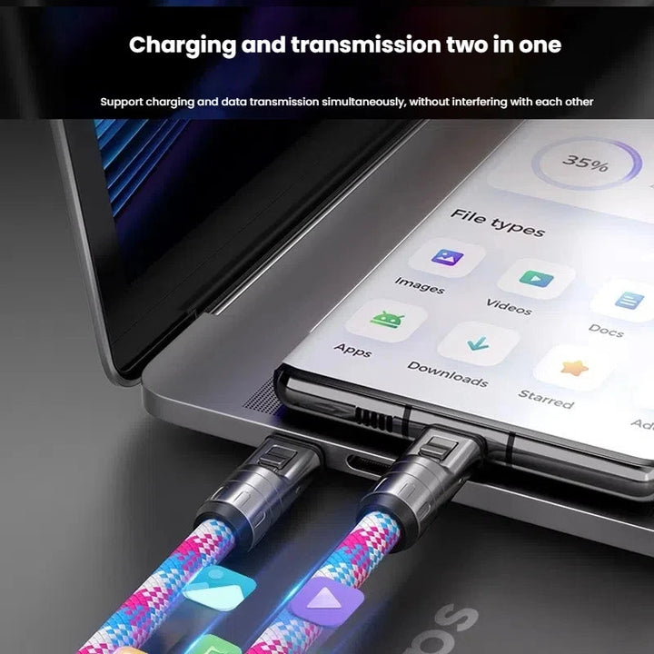 USB-C til USB-C kabel. VoltEdge 240W PD kabel til opladning af laptop, tablet og smartphone.