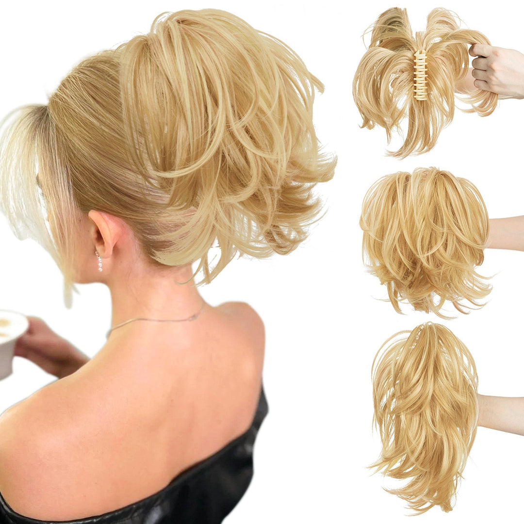 Elegant VoluBloom hår wrap: Nem styling og øjeblikkelig volumen for kvinder.