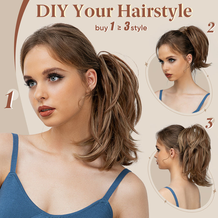 VoluBloom hår wrap: Giv dit hår øjeblikkelig volumen og et naturligt, fyldigt look.